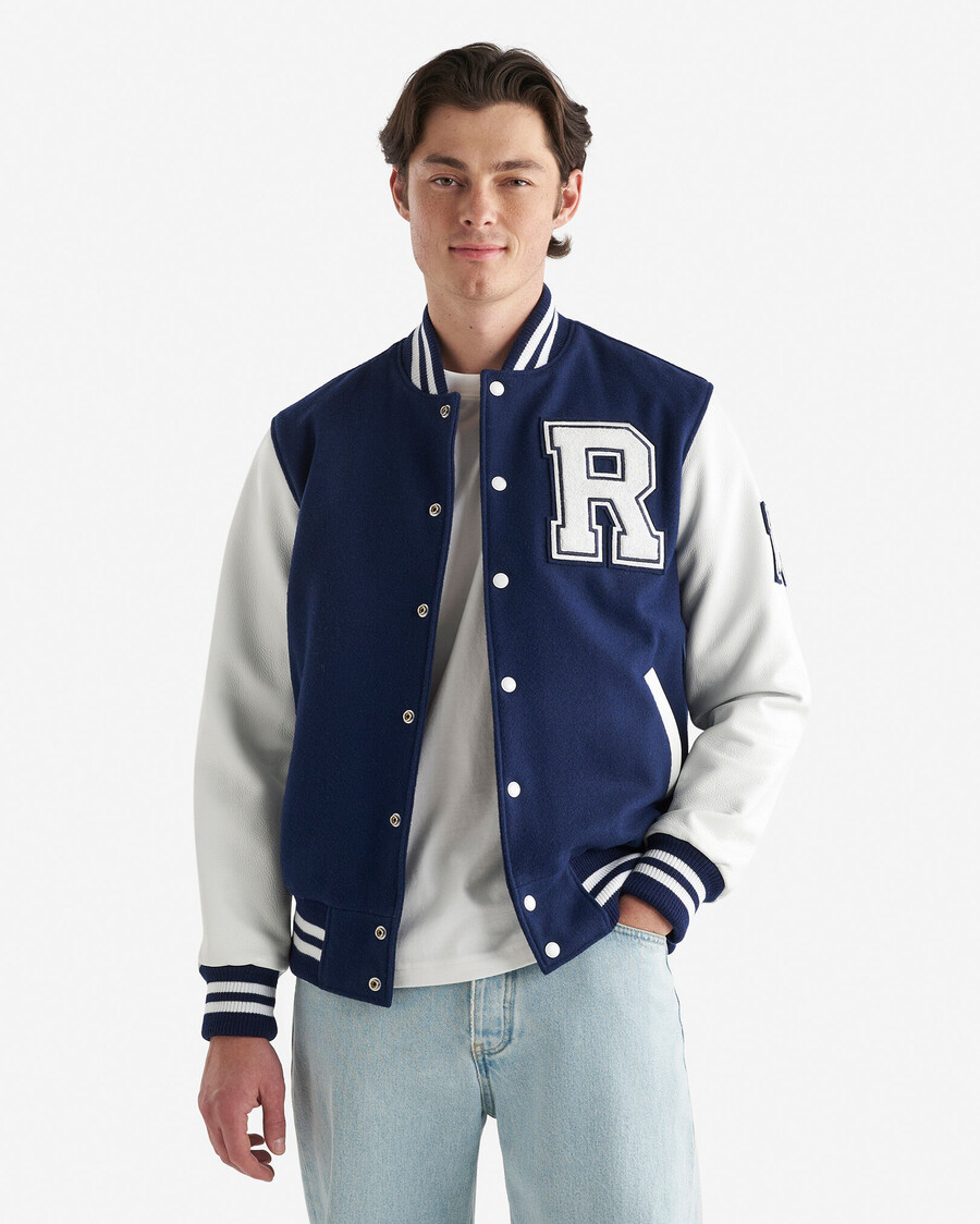 chaqueta universitaria vintage para hombre