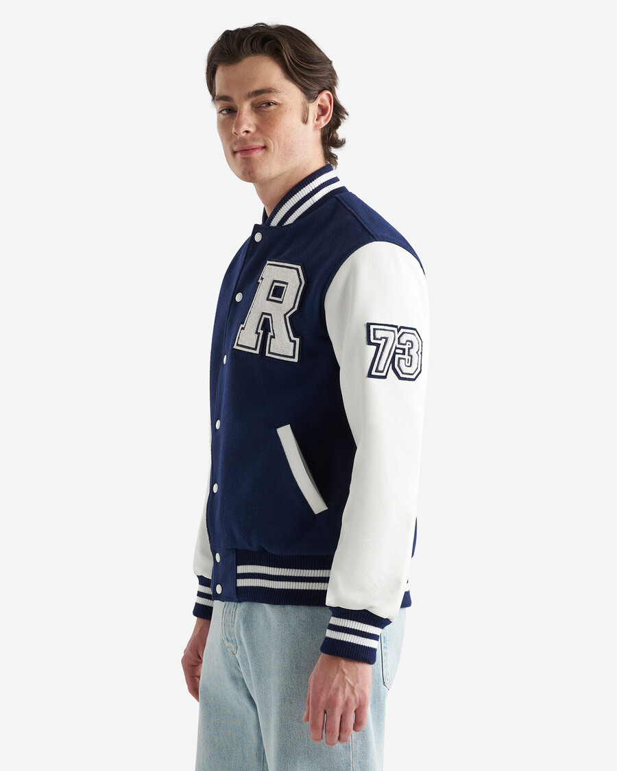 chaqueta universitaria vintage para hombre