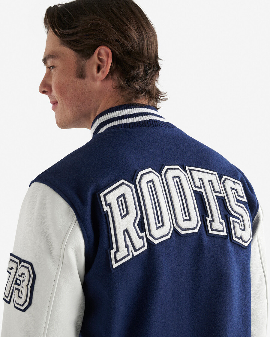chaqueta universitaria vintage para hombre