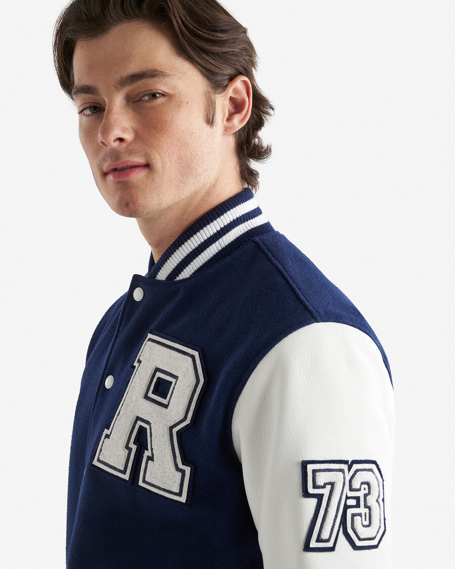 chaqueta universitaria vintage para hombre