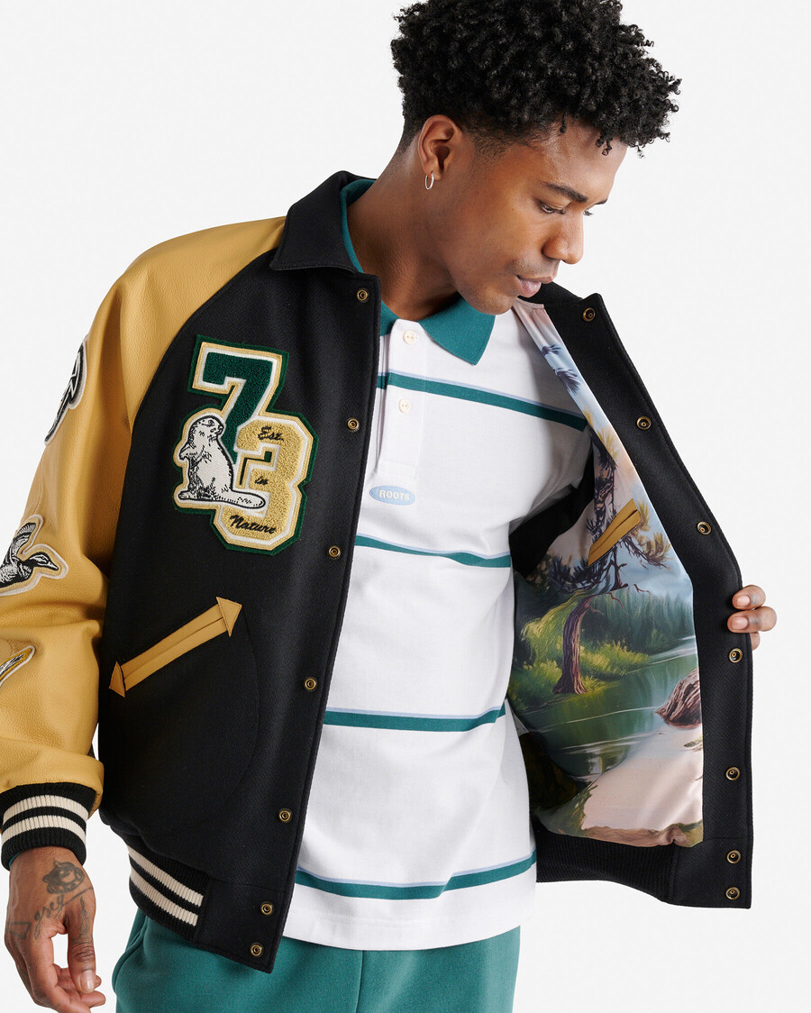 chaqueta universitaria beaver canoe