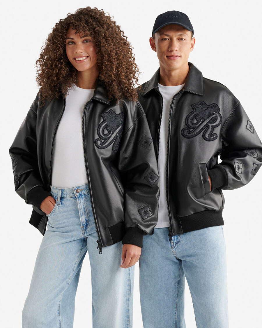 chaqueta universitaria roots signature