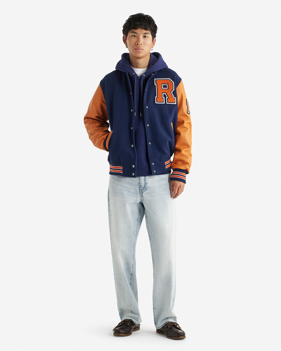 chaqueta universitaria vintage para hombre