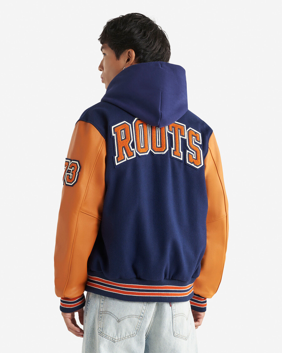 chaqueta universitaria vintage para hombre
