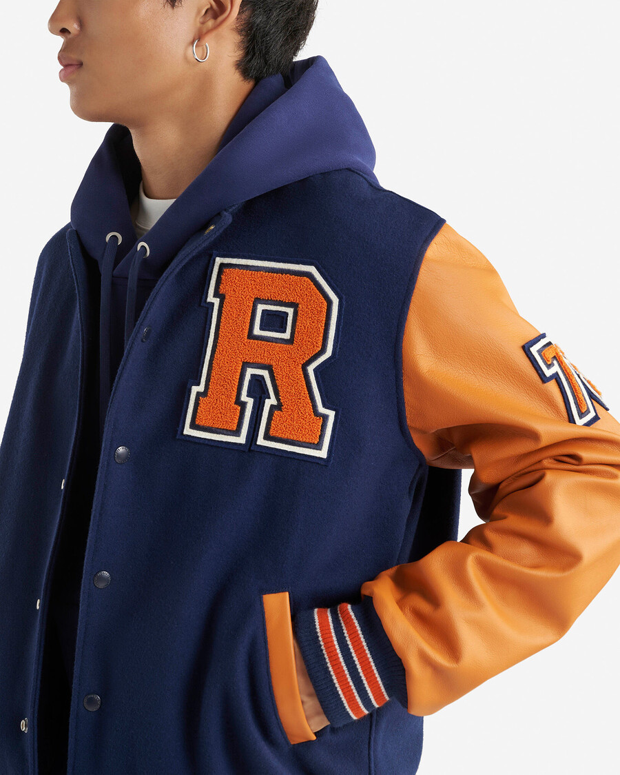 chaqueta universitaria vintage para hombre