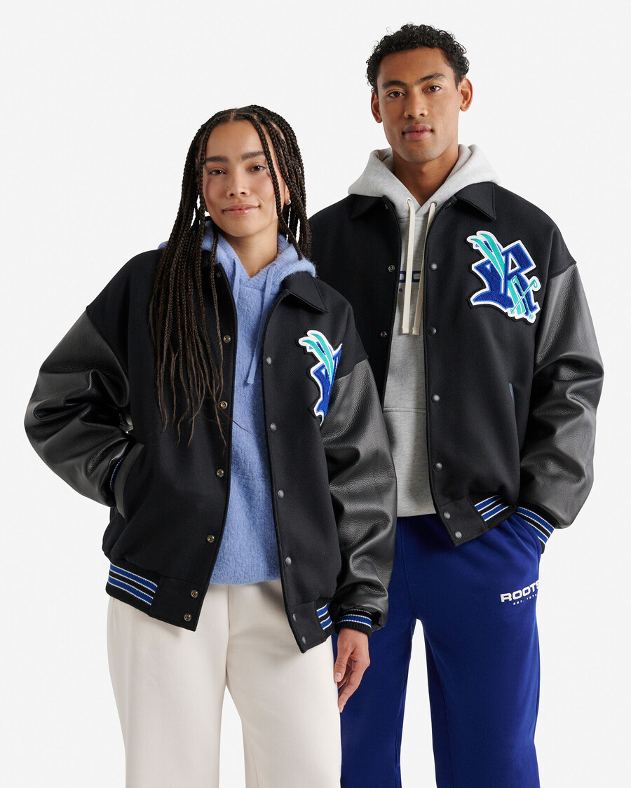 chaqueta universitaria para después del esquí