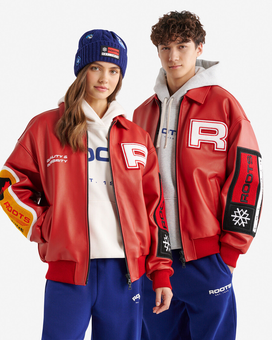 chaqueta de cuero alpine goods