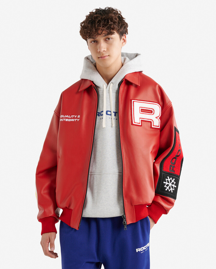 chaqueta de cuero alpine goods