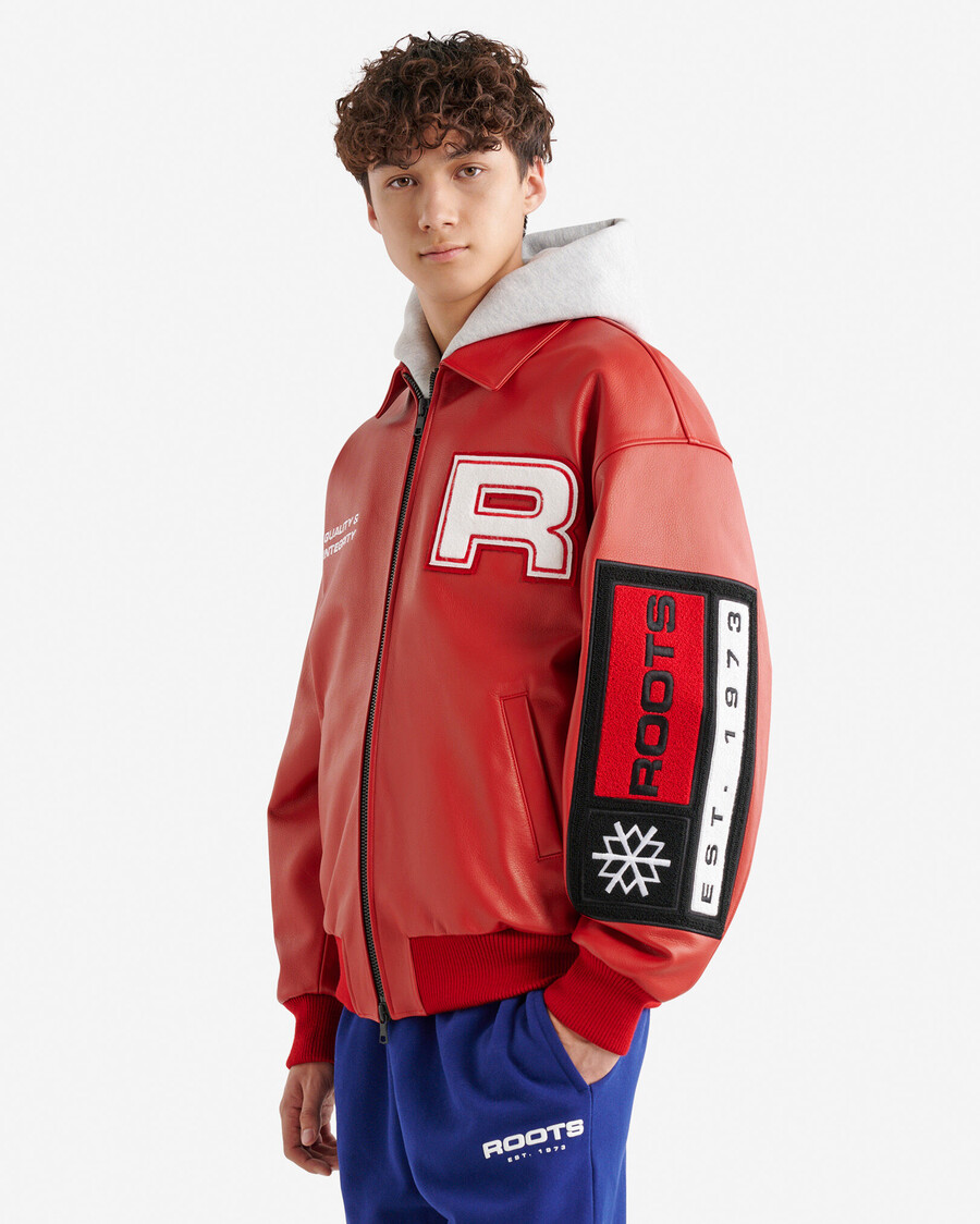 chaqueta de cuero alpine goods