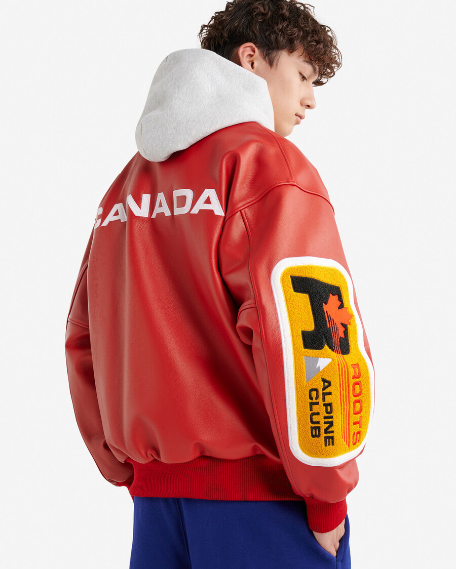 chaqueta de cuero alpine goods
