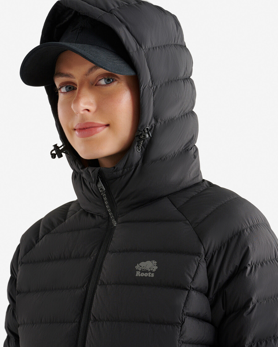 chaqueta plegable roots down