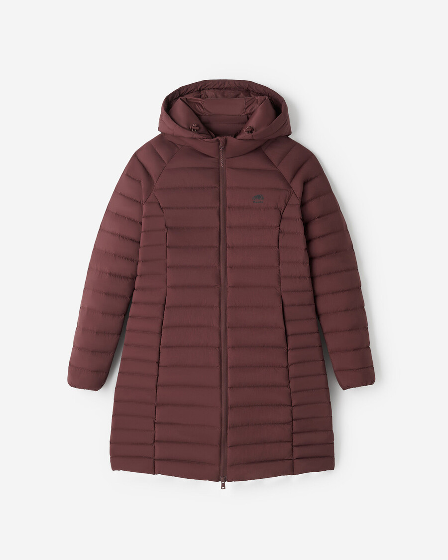 chaqueta larga plegable roots down