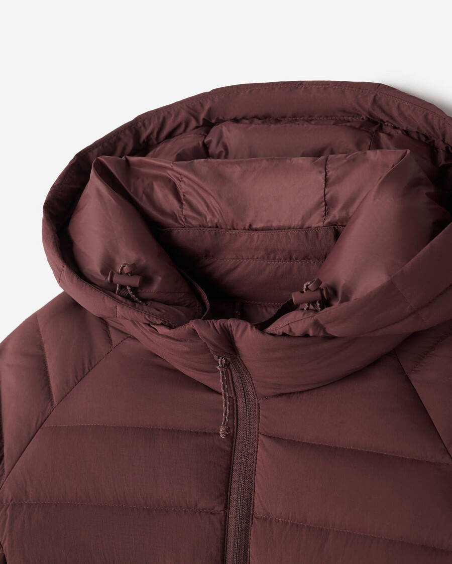 chaqueta larga plegable roots down