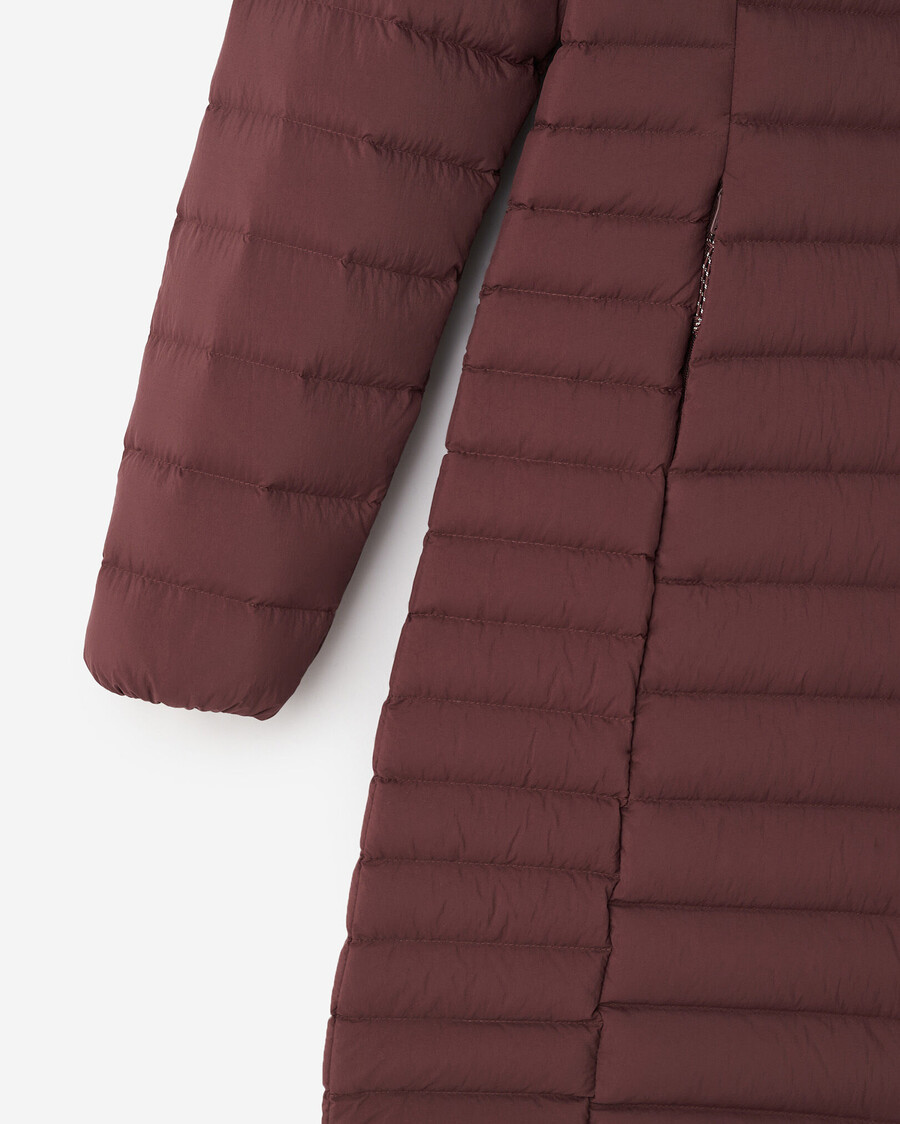 chaqueta larga plegable roots down