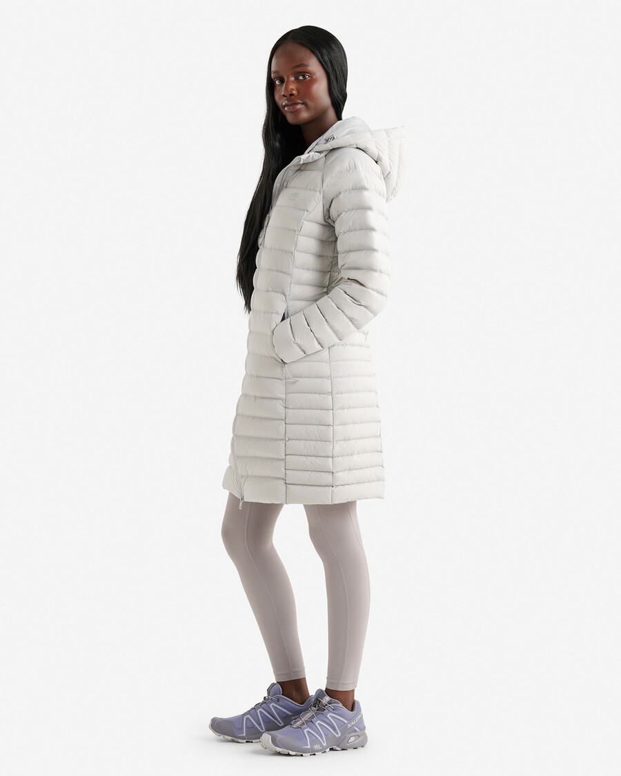 chaqueta larga plegable roots down