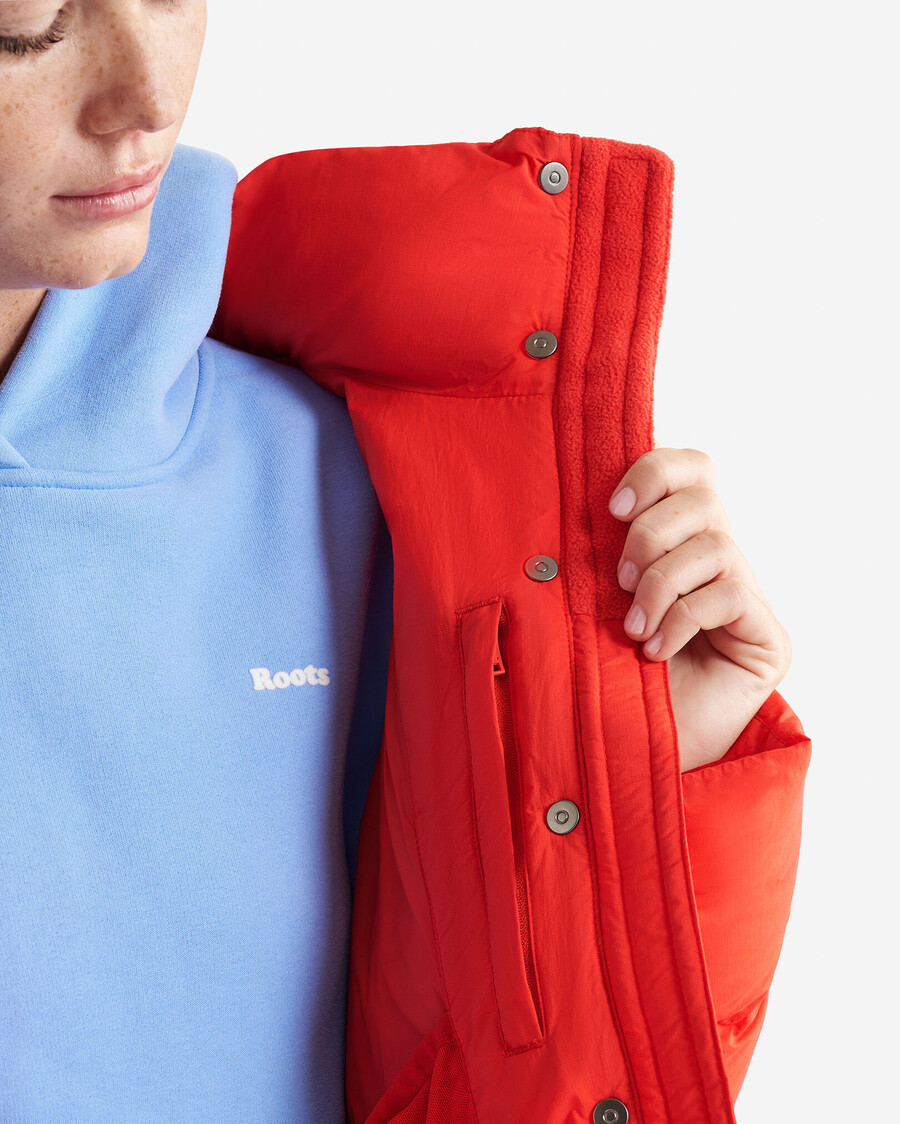 chaqueta acolchada roots down