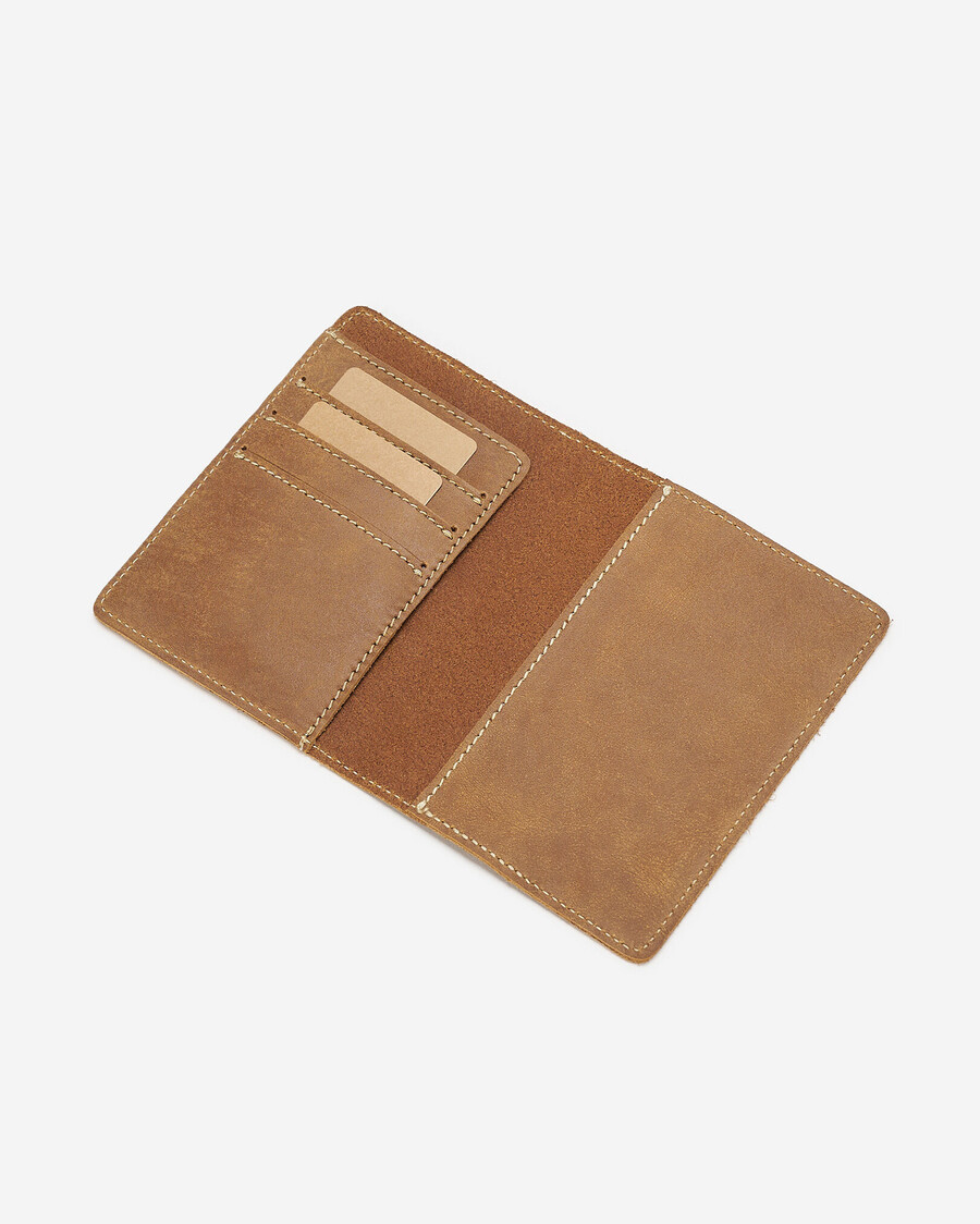 funda para tarjeta de pasaporte con diseño de hoja de arce