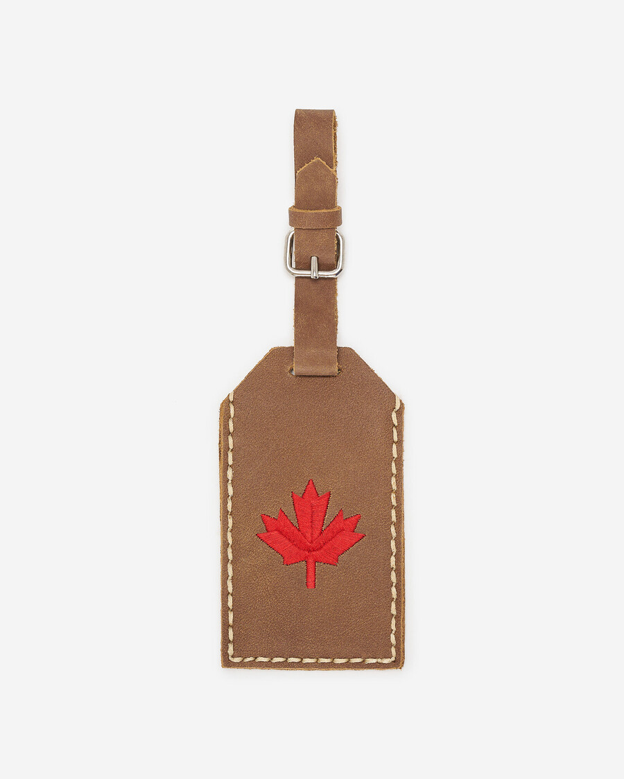 etiqueta de equipaje de maple leaf tribe