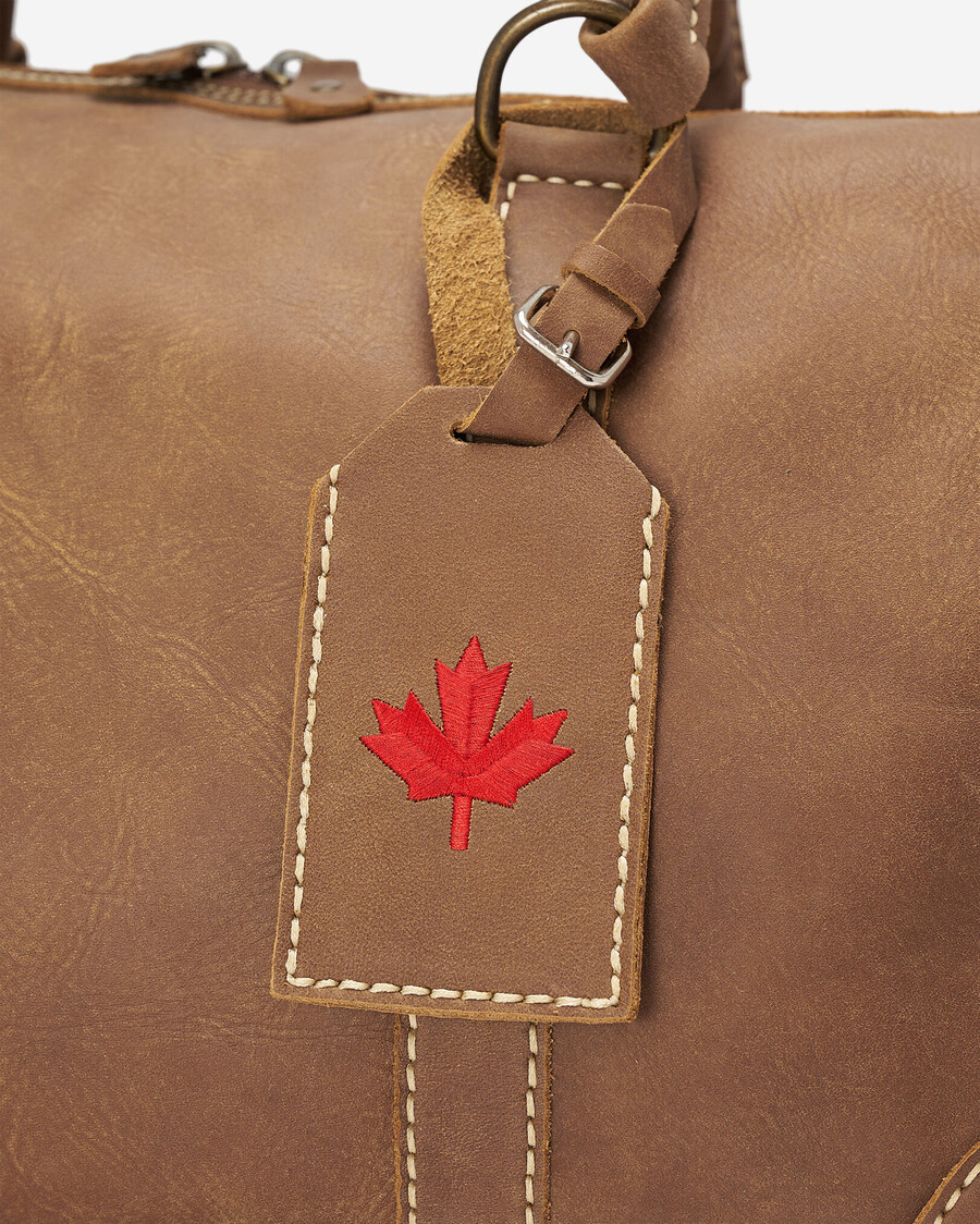 etiqueta de equipaje de maple leaf tribe
