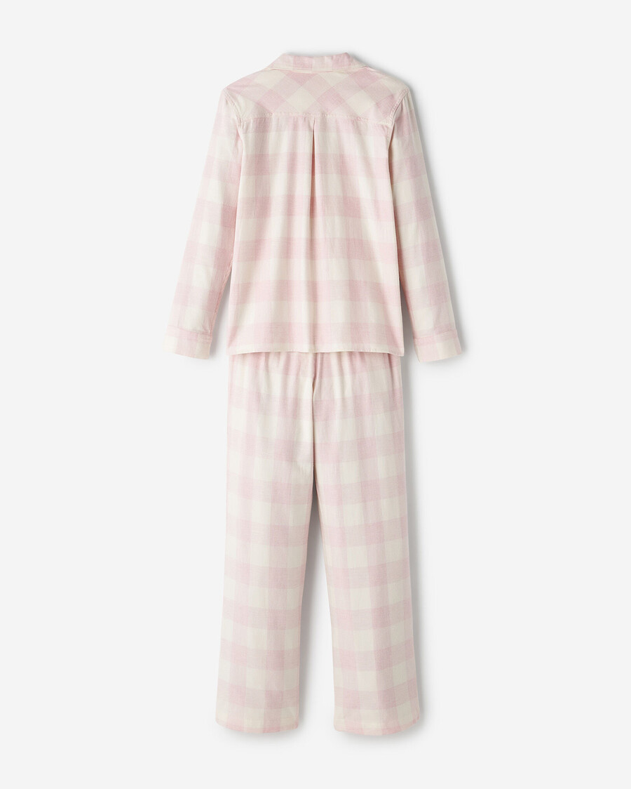 conjunto de pijama a cuadros para mujer