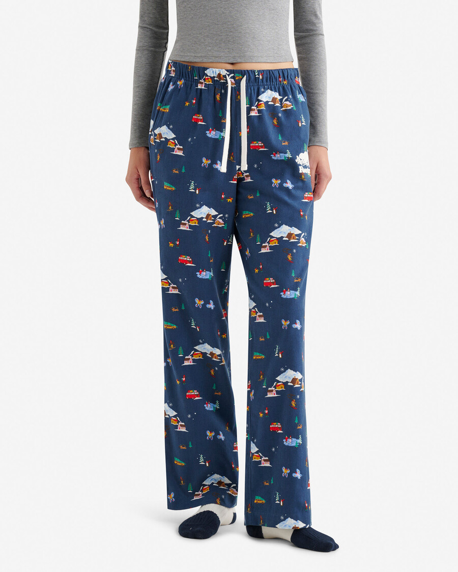 pantalón de pijama navideño para mujer