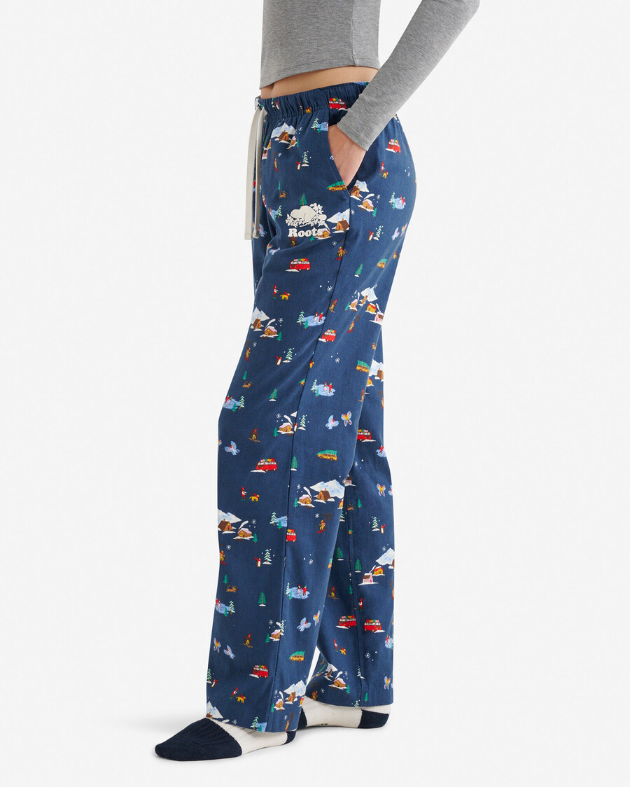 pantalón de pijama navideño para mujer