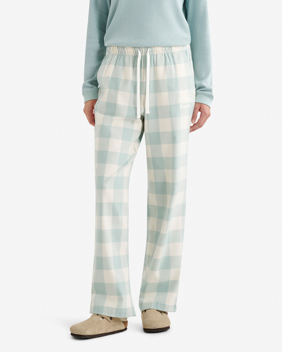 pantalón de pijama a cuadros para mujer