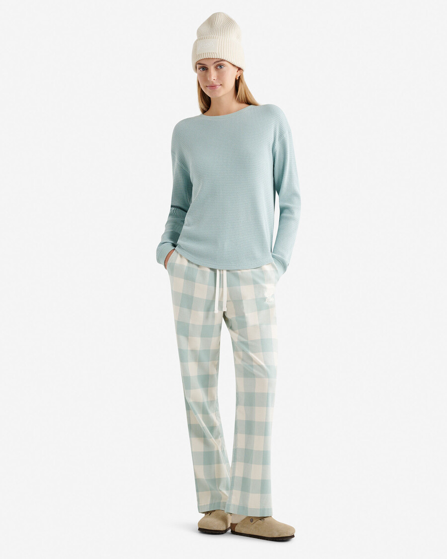 pantalón de pijama a cuadros para mujer