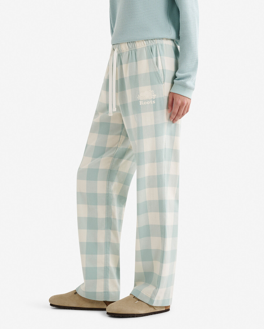 pantalón de pijama a cuadros para mujer