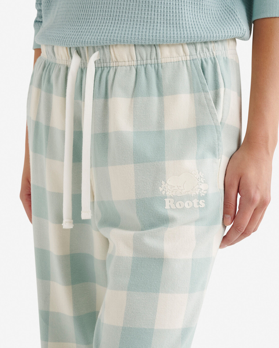 pantalón de pijama a cuadros para mujer
