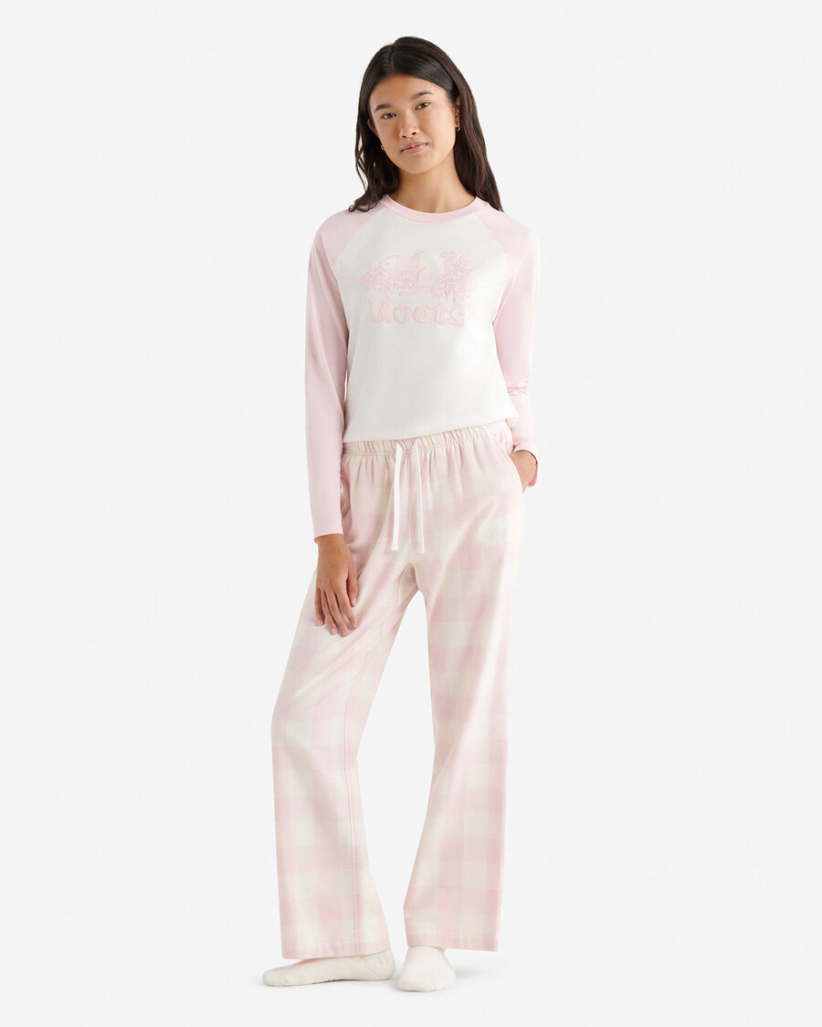 pantalón de pijama a cuadros para mujer