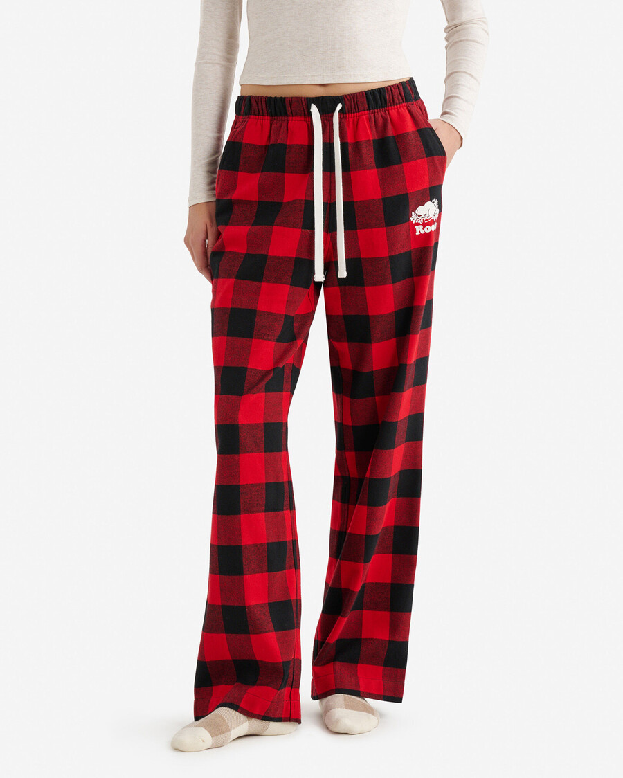 pantalón de pijama a cuadros para mujer