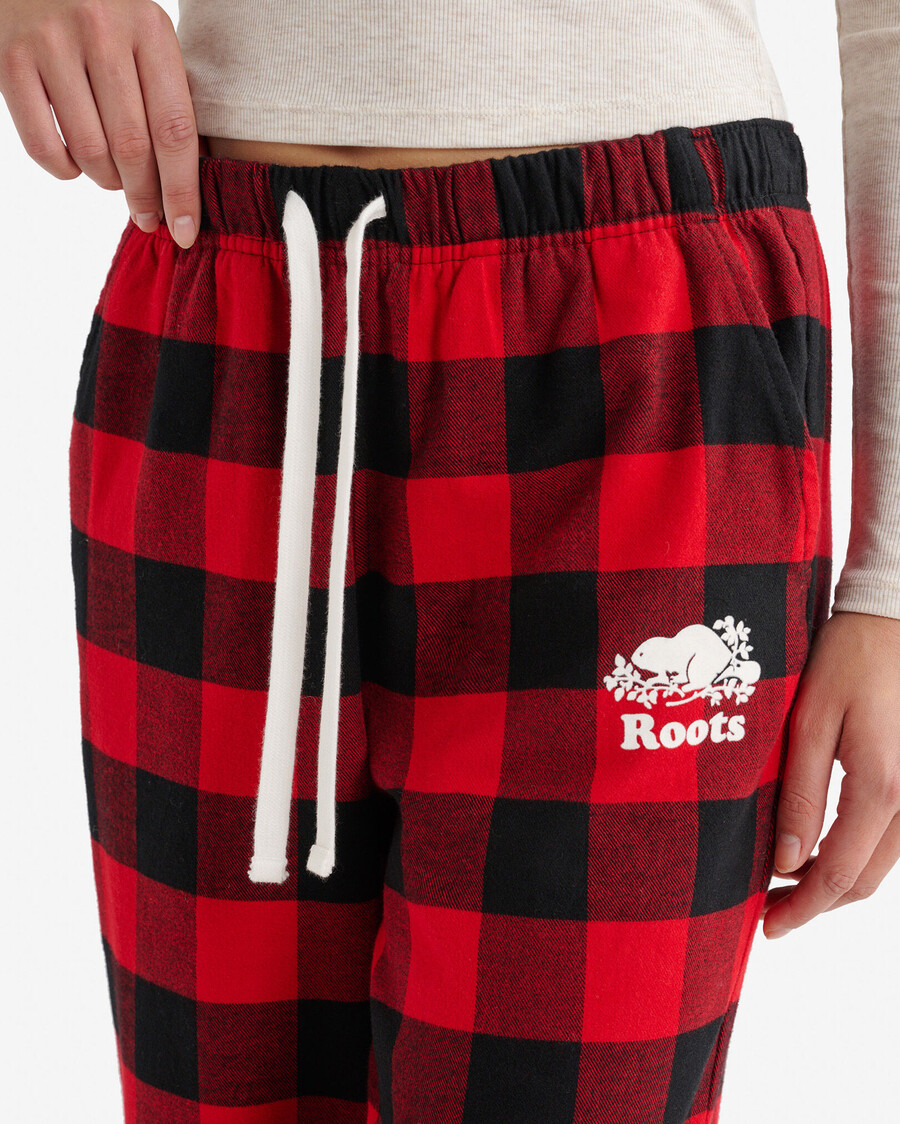 pantalón de pijama a cuadros para mujer