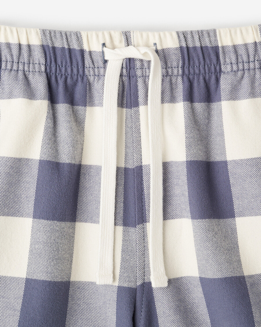 pantalón corto de pijama a cuadros para mujer
