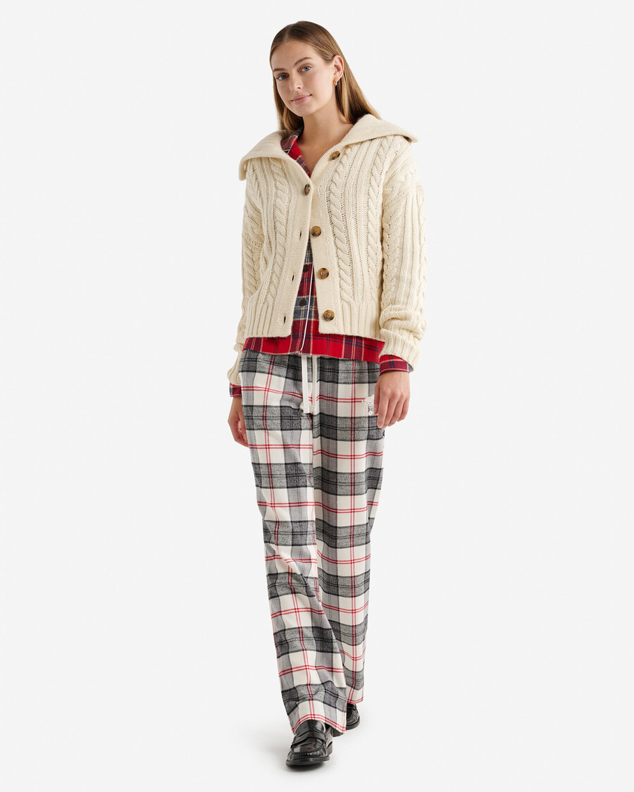 pantalón de pijama a cuadros para mujer