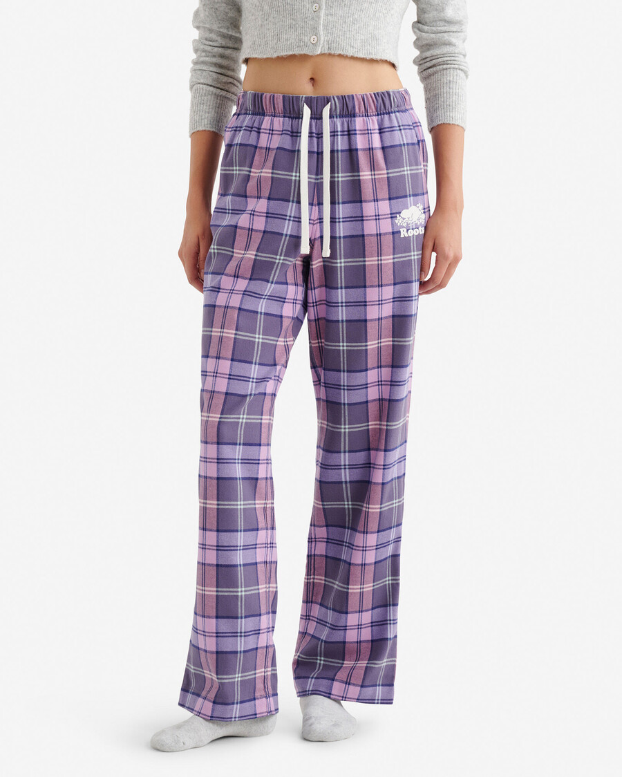 pantalón de pijama a cuadros para mujer