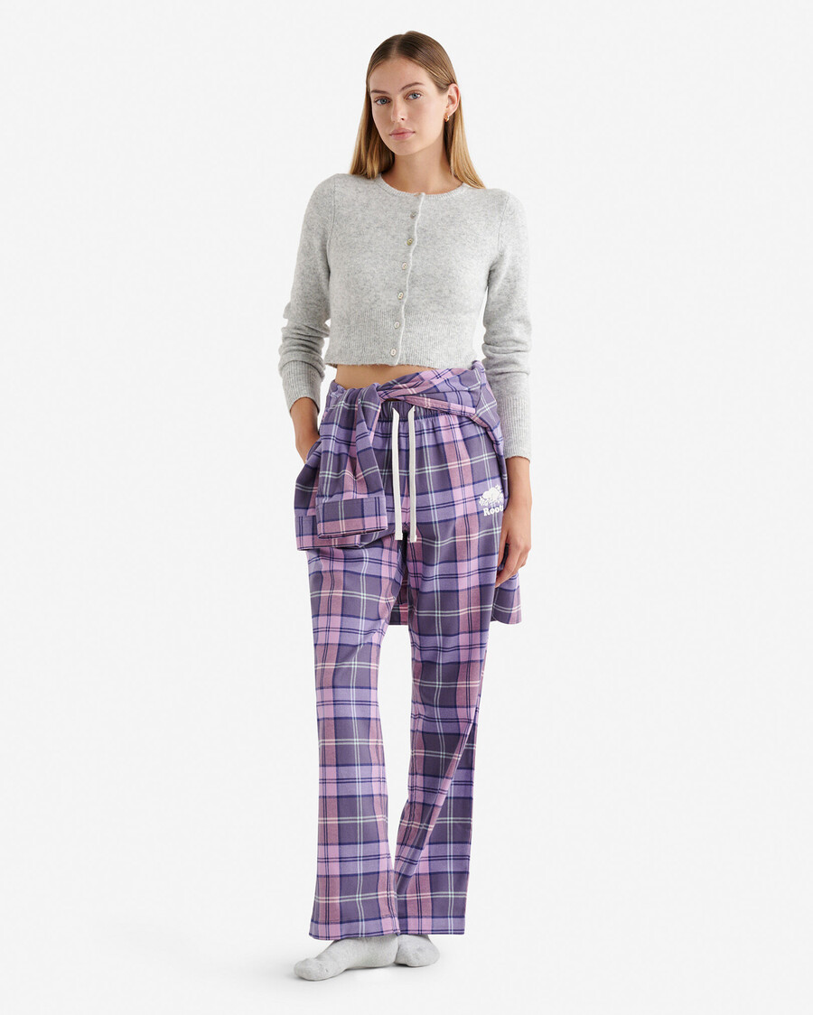 pantalón de pijama a cuadros para mujer