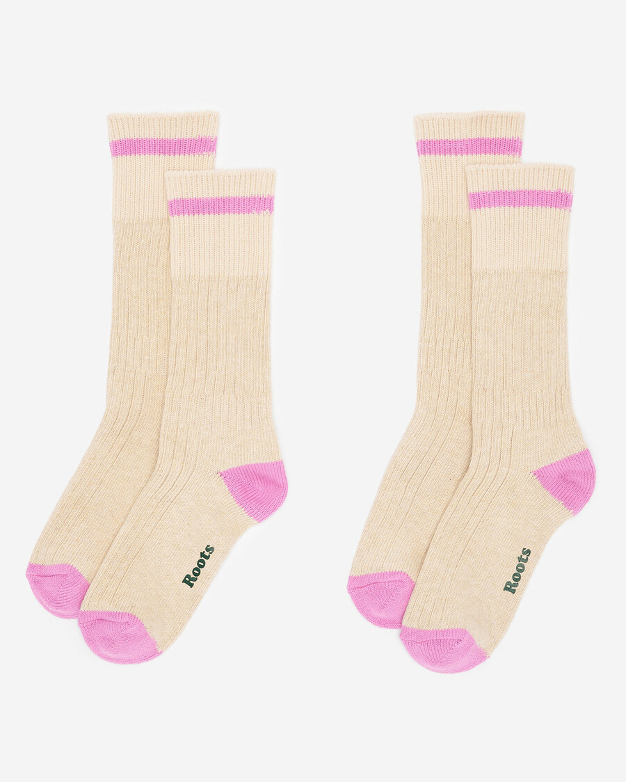 calcetines pop de algodón para adultos paquete de 2