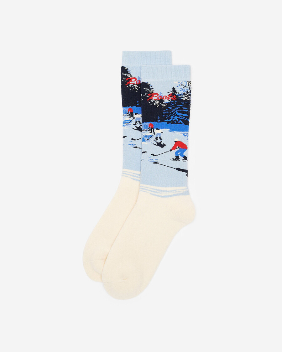 calcetín de hockey intarsia para adultos