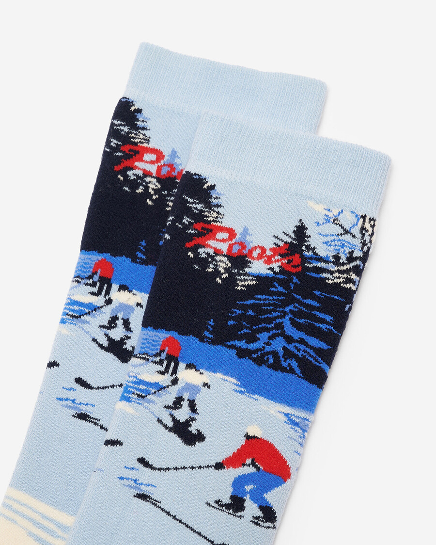 calcetín de hockey intarsia para adultos