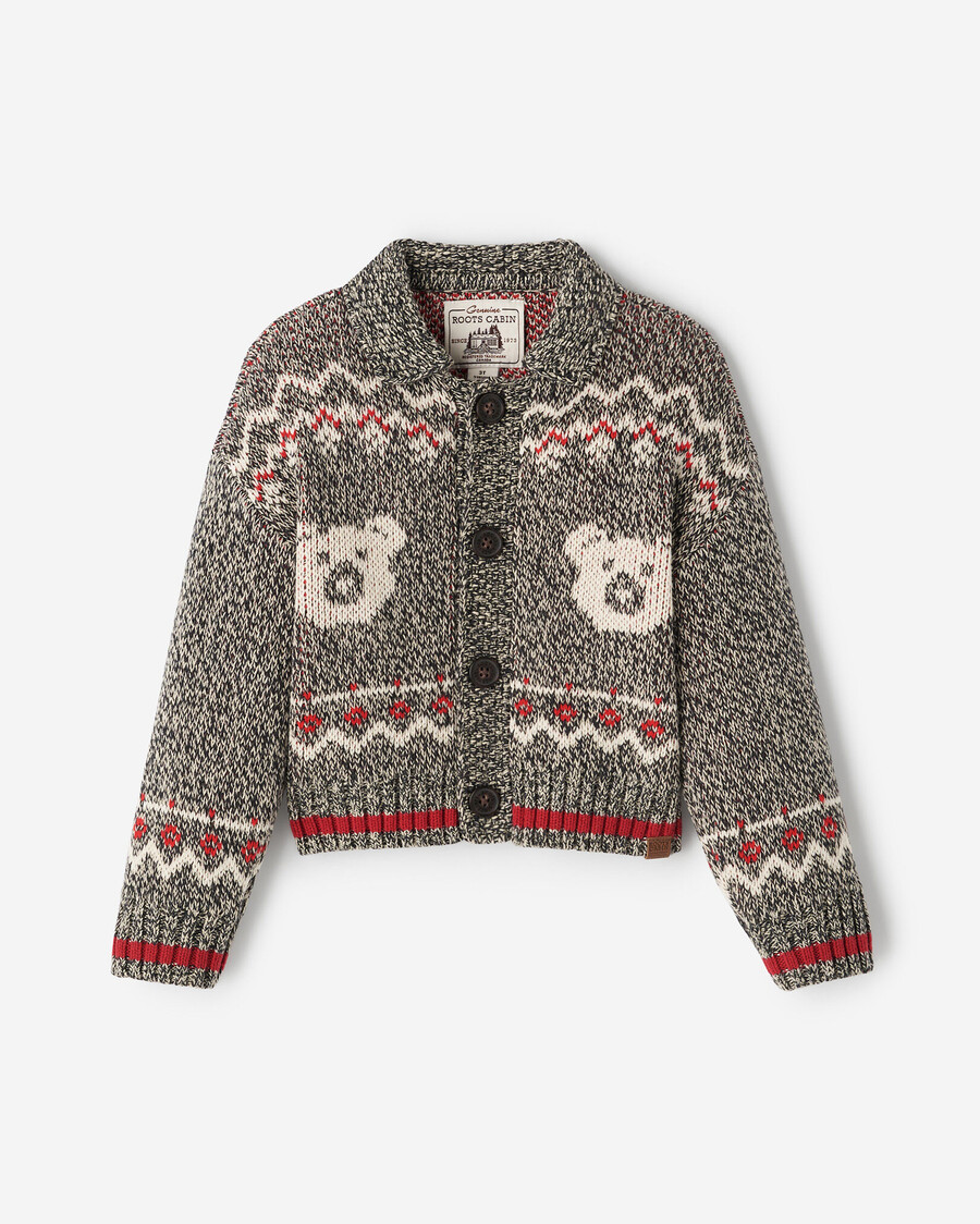 cárdigan fair isle de cabaña para niños pequeños