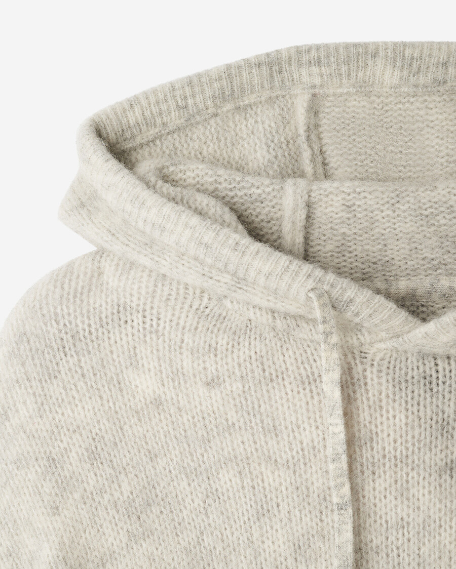 sudadera con capucha aurora de lana de alpaca