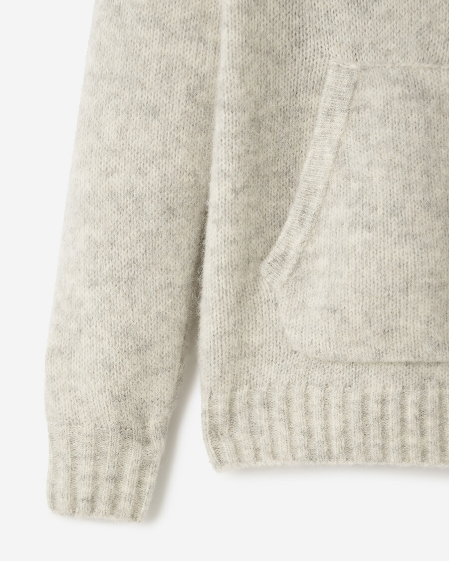 sudadera con capucha aurora de lana de alpaca