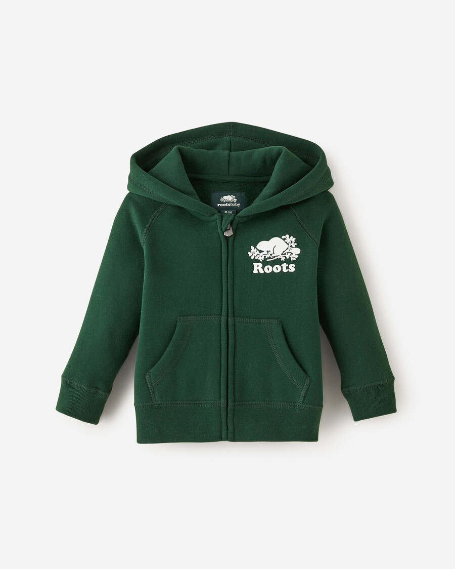 sudadera con capucha y cremallera completa original orgánica para bebé