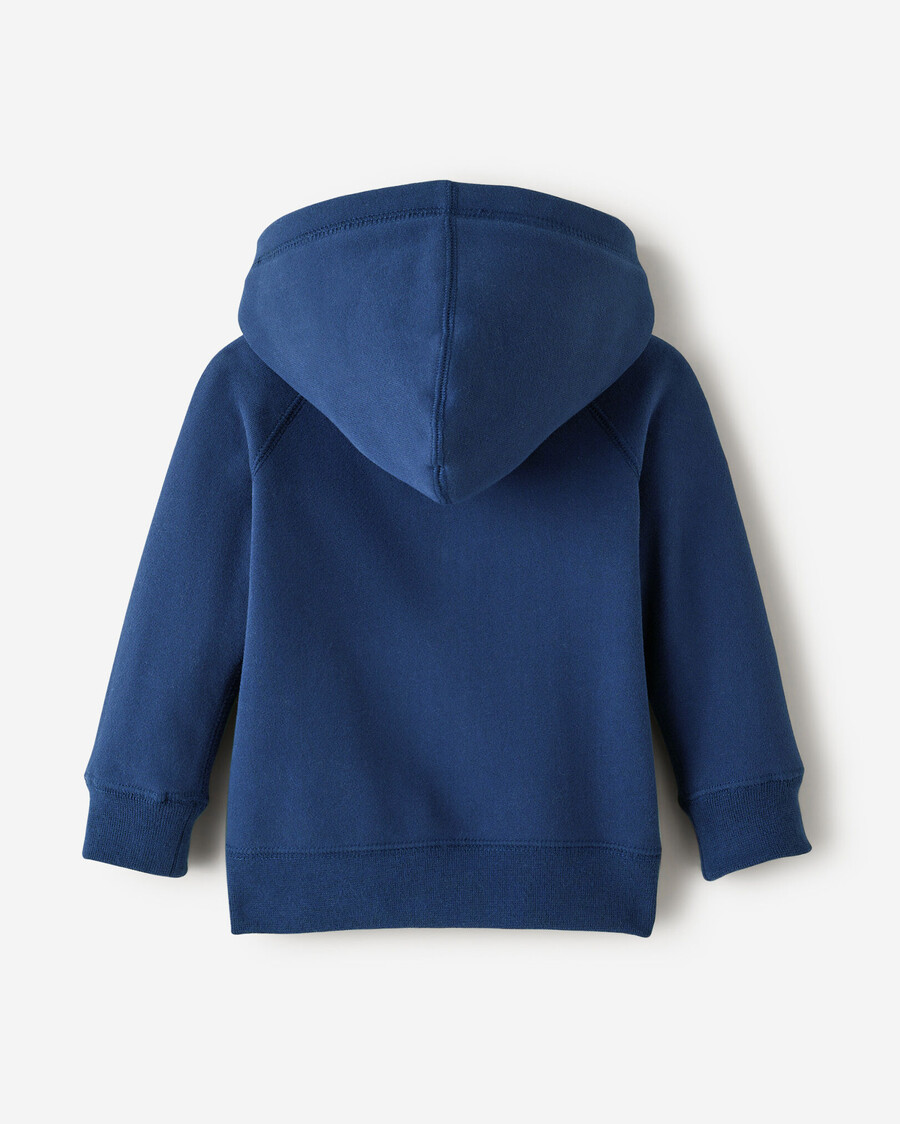 sudadera con capucha y cremallera completa original orgánica para bebé