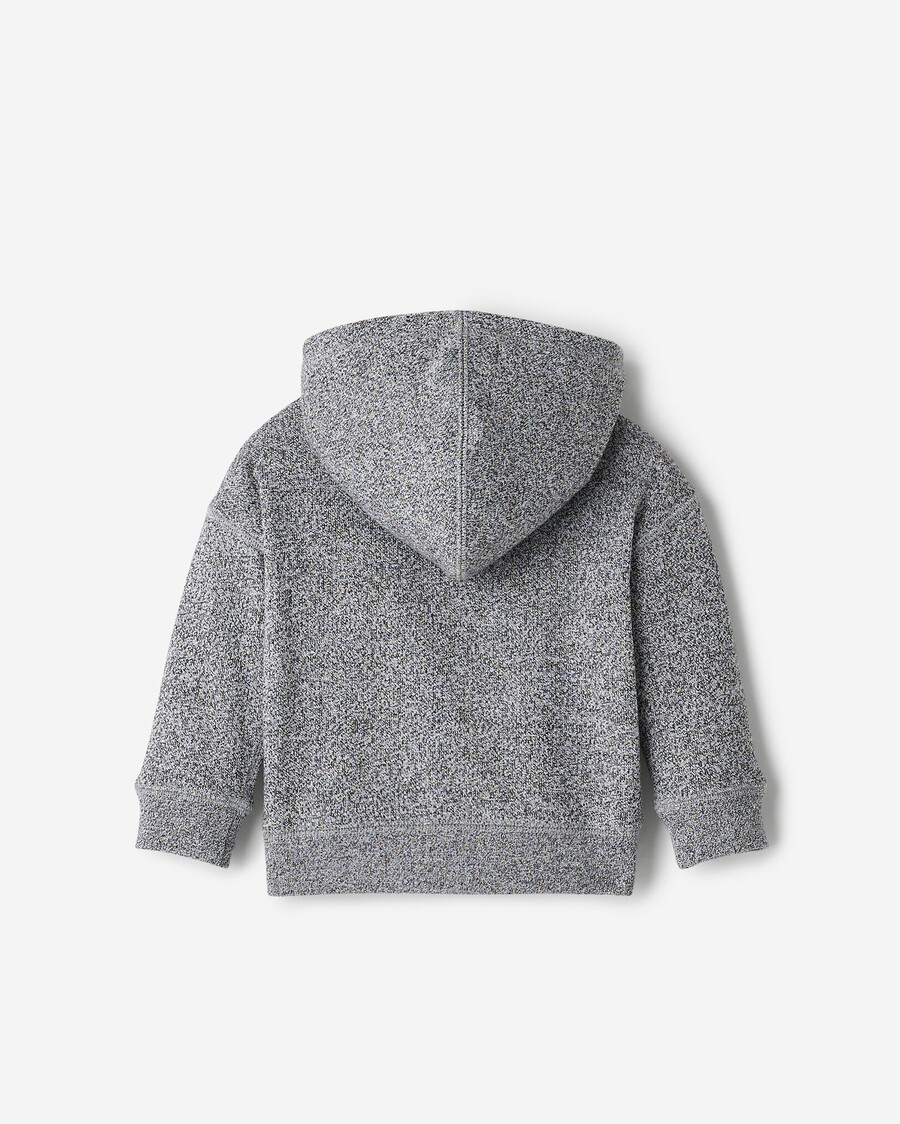 sudadera con capucha y cremallera completa con apliques baby roots