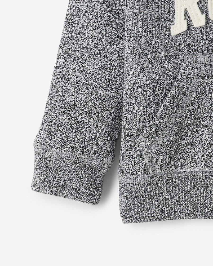 sudadera con capucha y cremallera completa con apliques baby roots