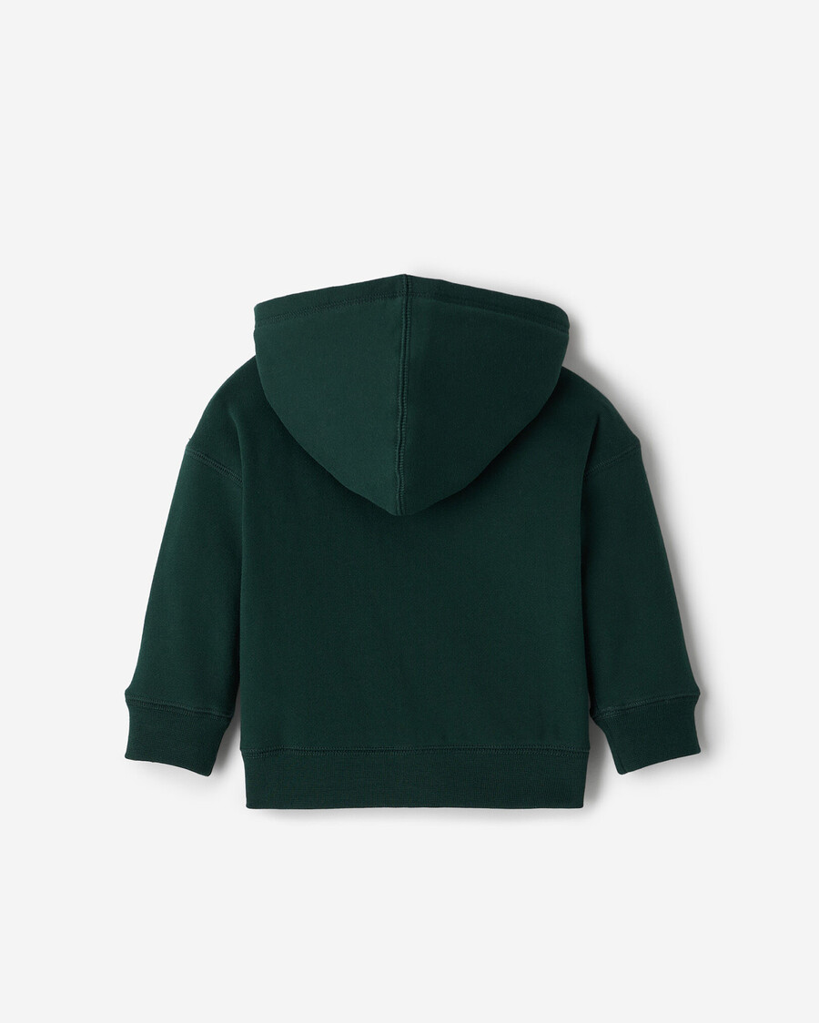 sudadera con capucha y cremallera completa con apliques baby roots