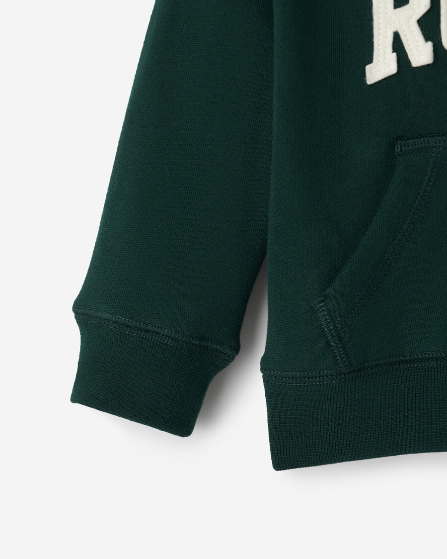 sudadera con capucha y cremallera completa con apliques baby roots