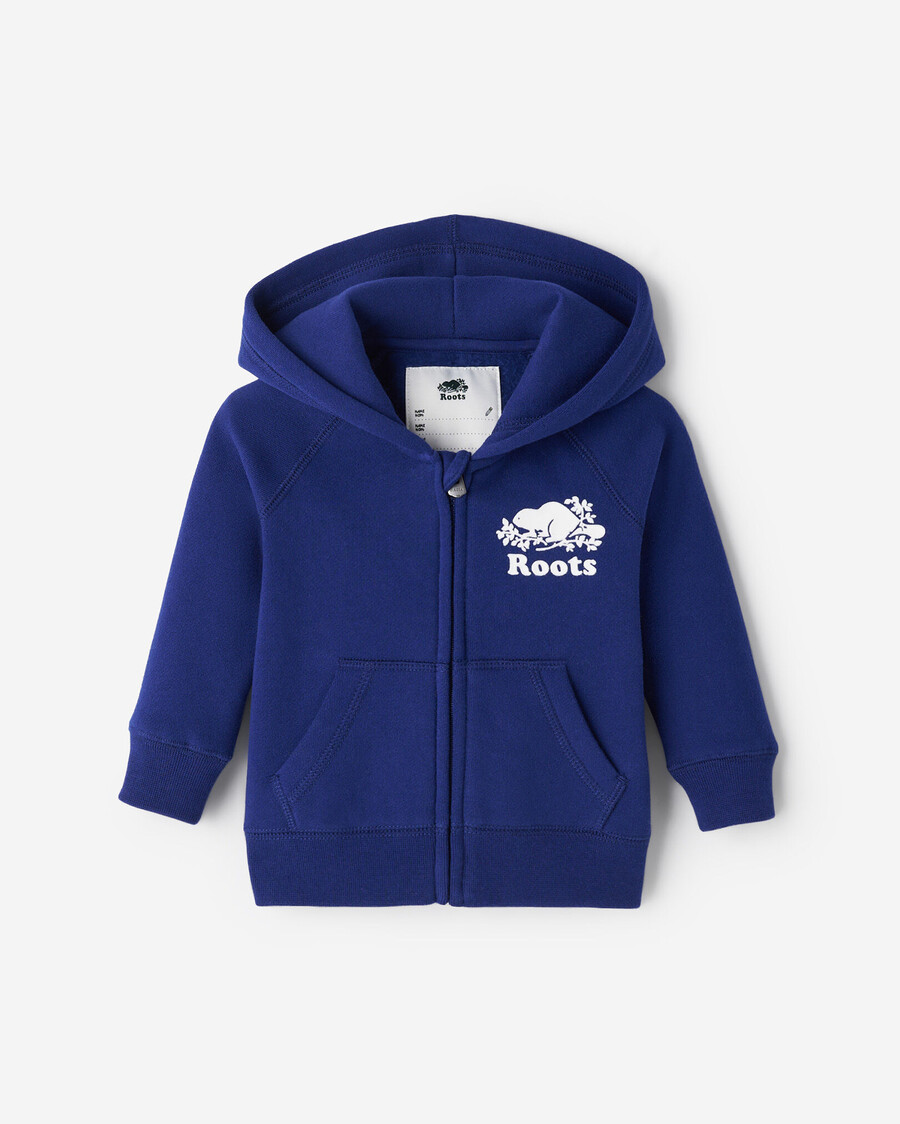 sudadera con capucha y cremallera completa original orgánica para bebé